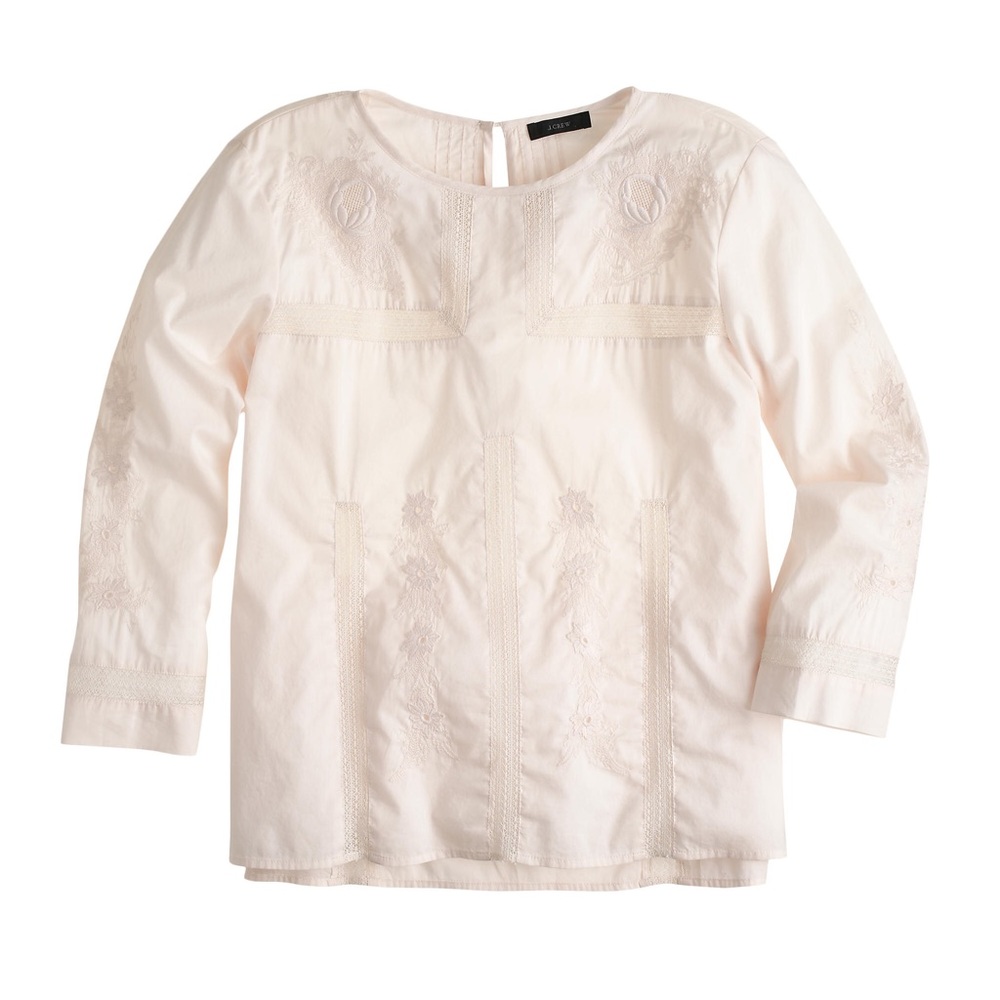 J. Crew Embroidered Top